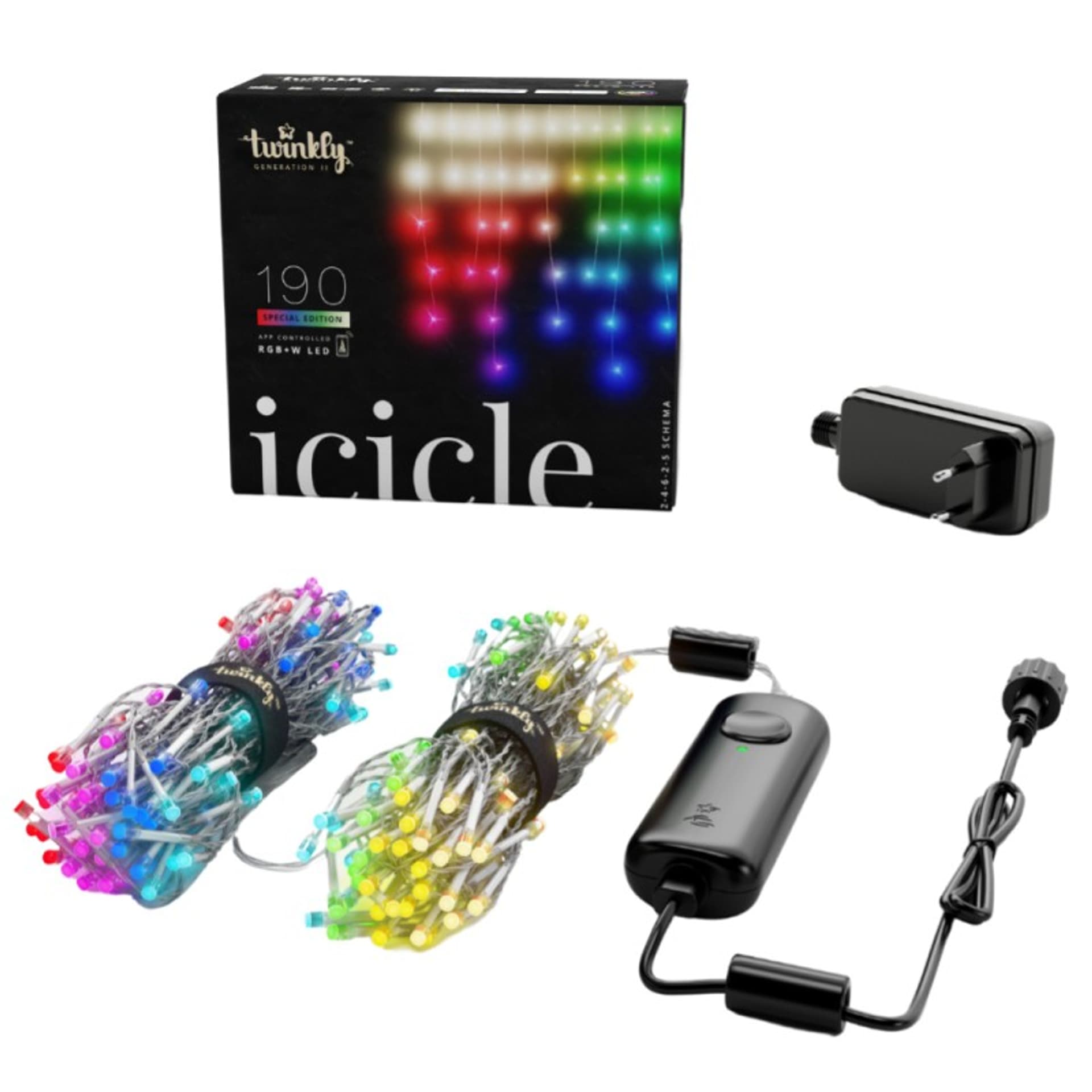 

TWINKLY Smart lampki - Sople 190 LED RGB+W