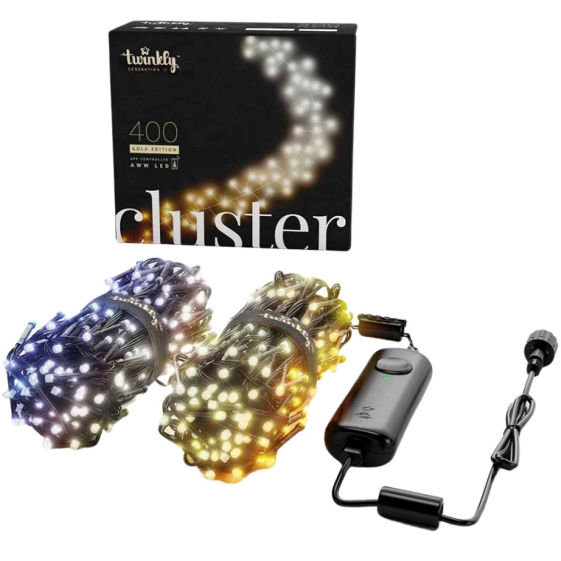 

TWINKLY Smart lampki - Cluster 400 LED Gold AWW