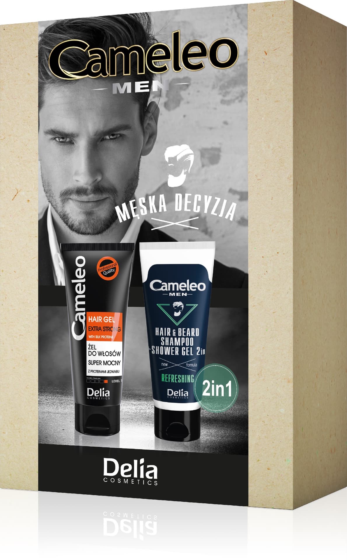 

Delia Cosmetics Zestaw prezentowy Cameleo Men (szampon 2w1 150ml+żel do włosów 200ml)