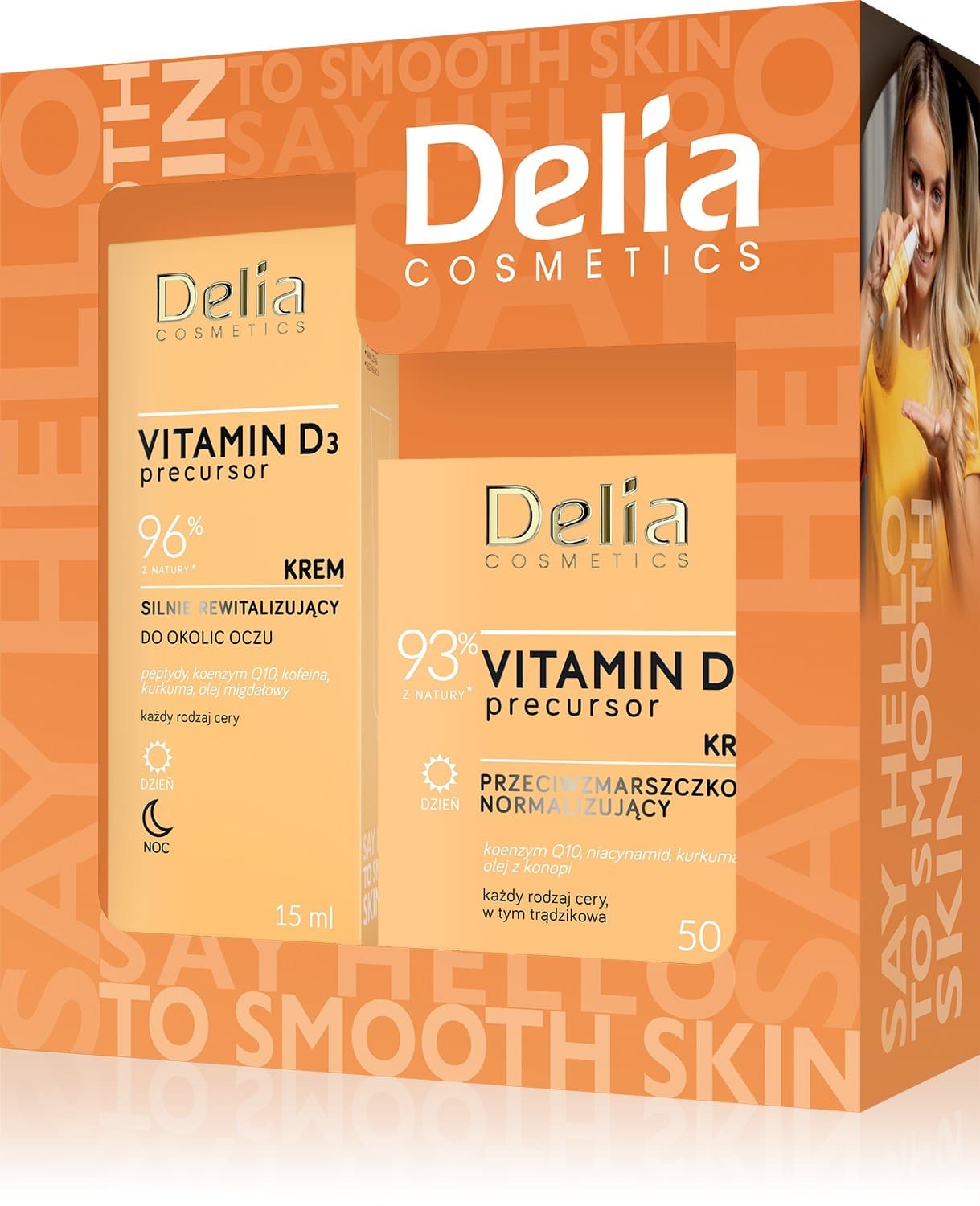 

Delia Cosmetics Zestaw prezentowy Vitamin D3 Precursor (krem na dzień 50ml+krem pod oczy 15ml)