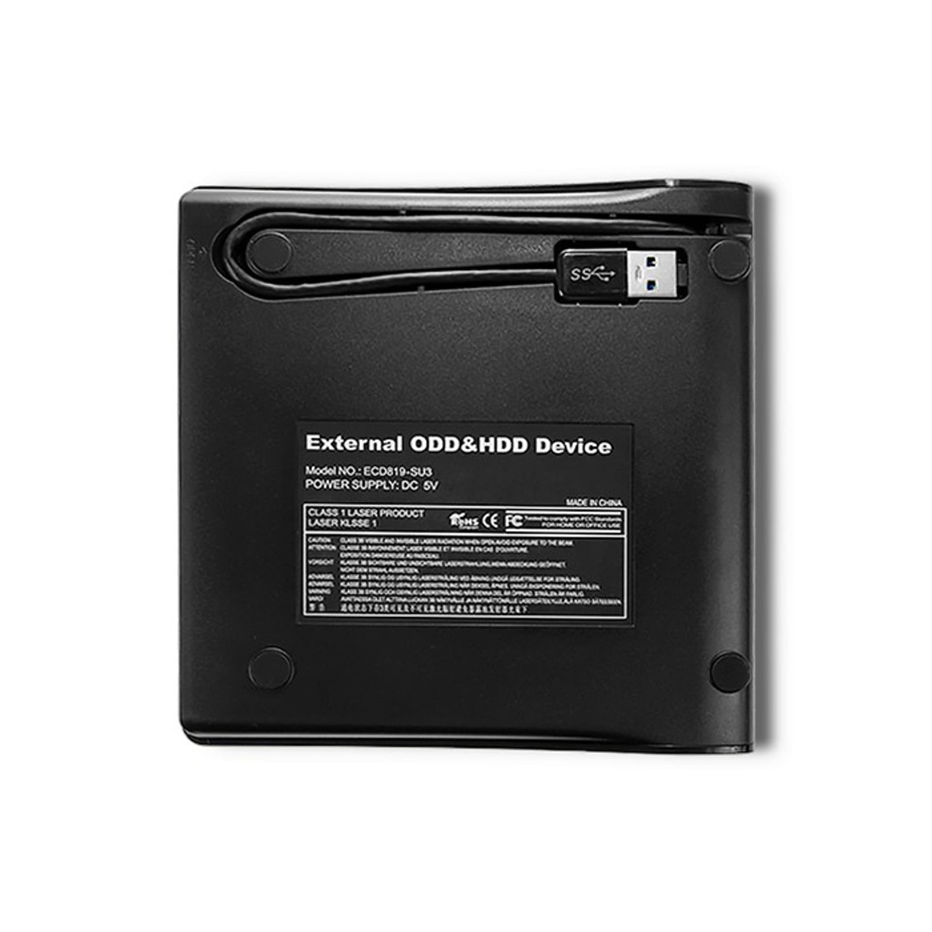 

Obudowa/kieszeń na napęd optyczny CD/DVD SATA | USB3.0 | 9.5mm