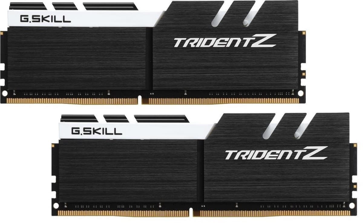 

Zestaw pamięci G.SKILL TridentZ F4-3200C16D-32GTZKW (DDR4 DIMM; 2 x 16 GB; 3200 MHz; CL16)