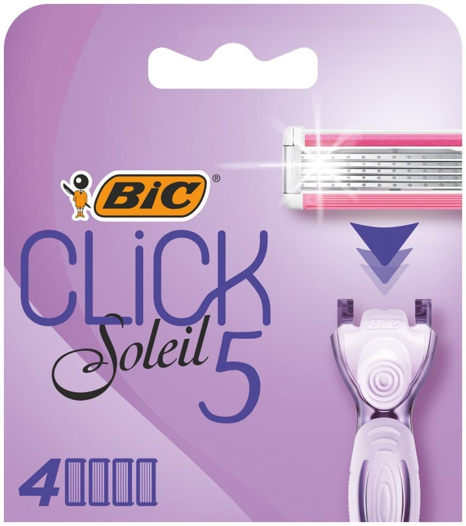 

Bic System Wkłady do damskiej maszynki do golenia Click Soleil 5 1op.-4szt