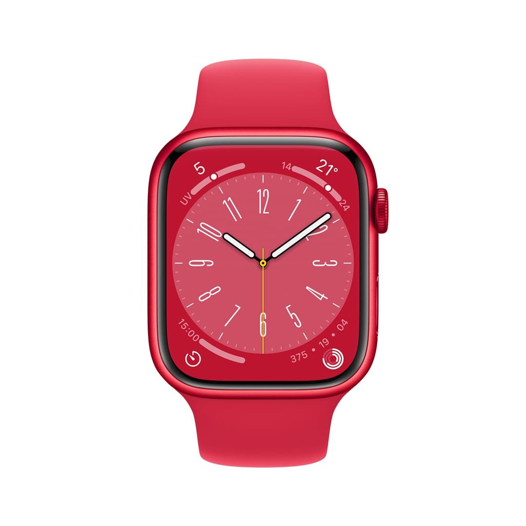 

Apple Watch Series 8 GPS + LTE 45mm (PRODUCT)RED Aluminium Case with (PRODUCT)RED Sport Band, Product)red sport ban