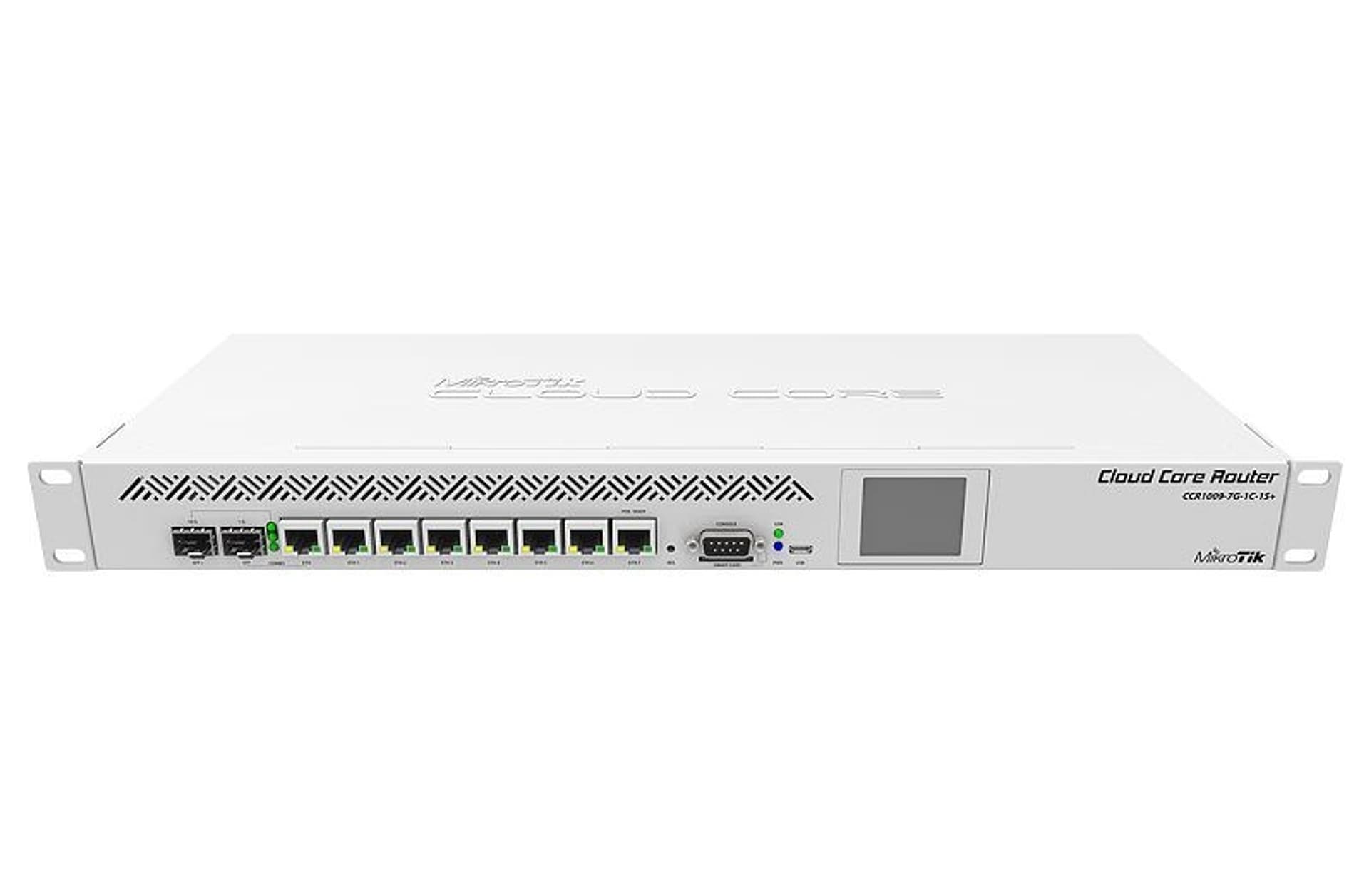 

MikroTik Cloud Core Router CCR1009-7G-1C-1S+ 10/100/1000 Mbit/s, Ethernet LAN (RJ-45) ports 7, 1xUSB, Router OS, Level 6 licens, Rj-45) ports 7/1xusb/router os/level 6 licen