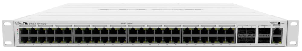 

MIKROTIK CRS354-48P-4S+2Q+RM | Switch | 48x RJ45 1000Mb/s, 4x SFP+, 2x QSFP
