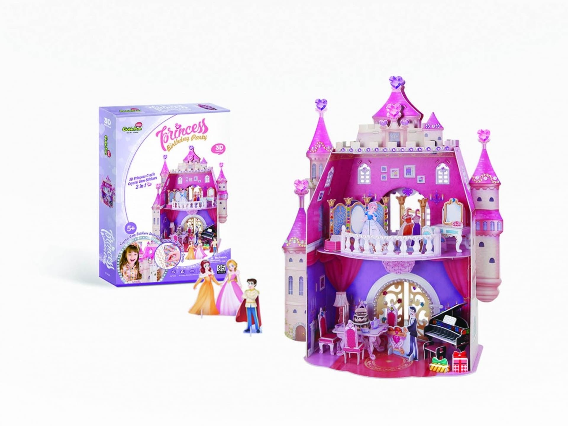 

Puzzle 3D Princess Birthday party