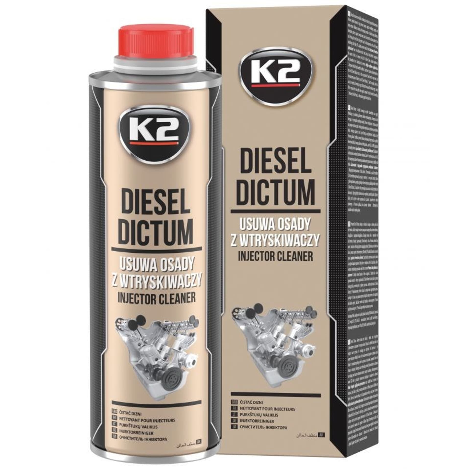 

K2 DIESEL DICTUM 500ml - środek do czyszczenia wtryskiwaczy