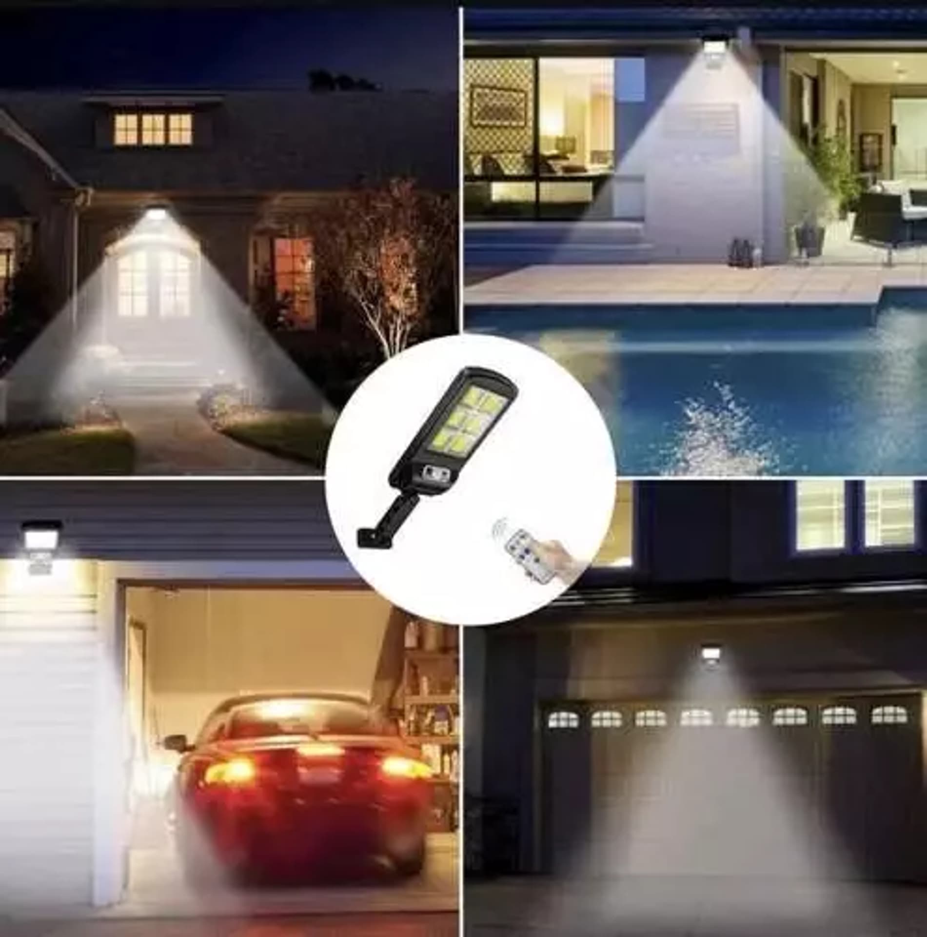 

Lampa solarna 120 LED Mocna z czujnikiem ruchu i zmierzchu