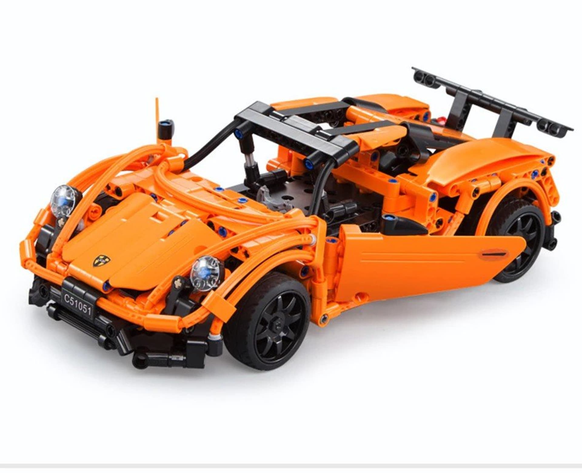

Klocki Konstrukcyjne Auto Sportowe Porsche Pomarańczowe 421 Elementów R/C CADA