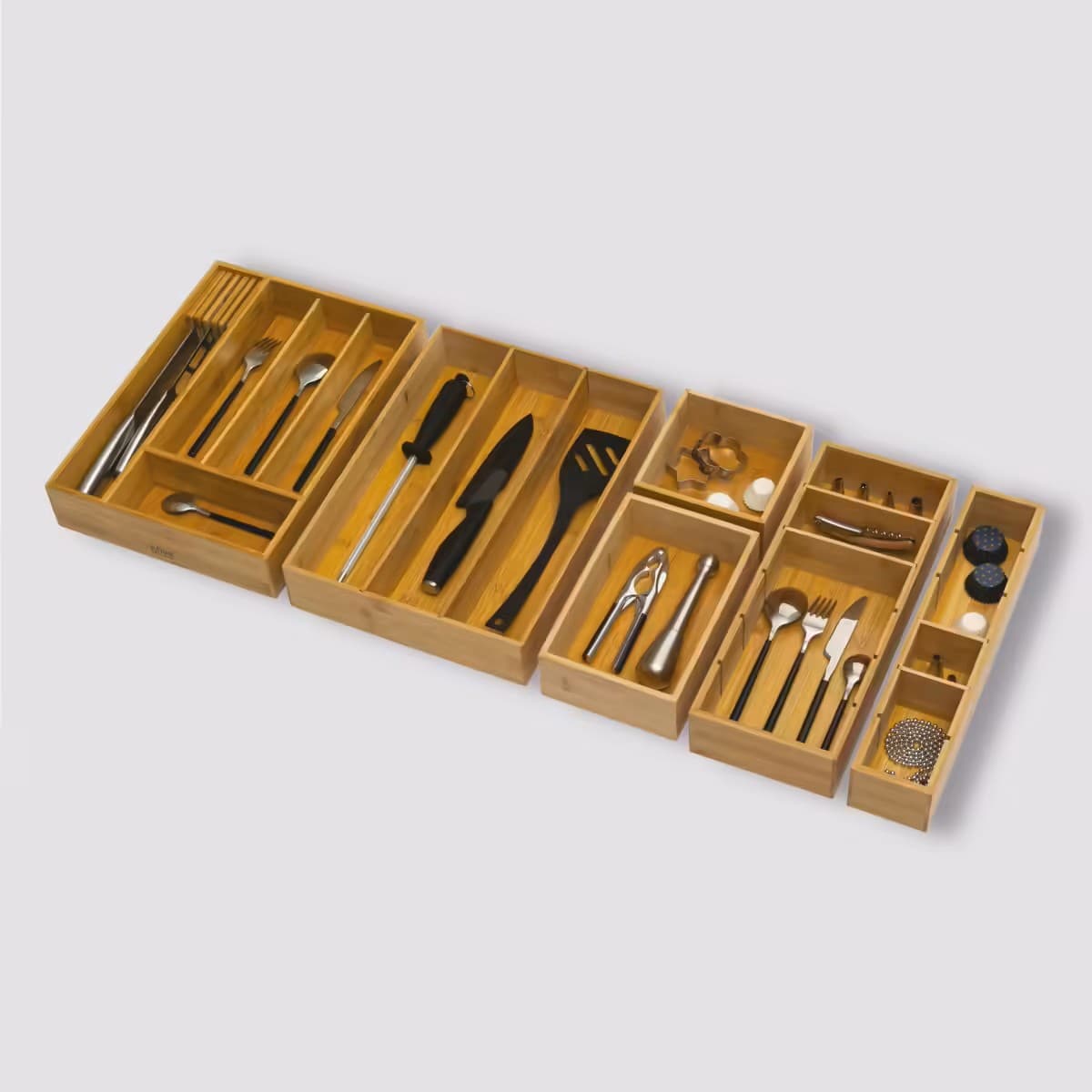 

Bambusowy organizer do szuflady 38x15cm