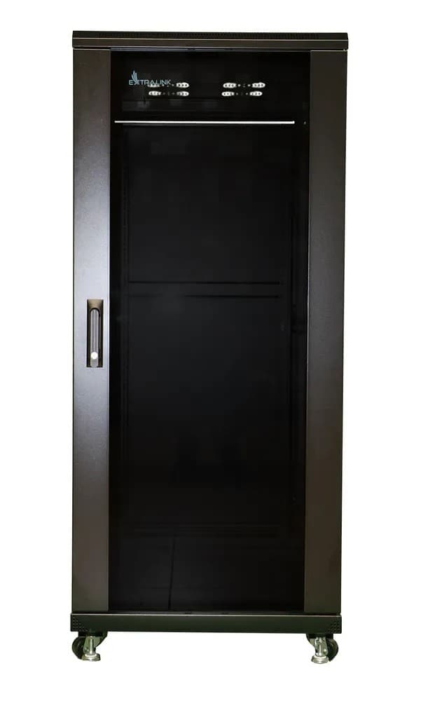 

Szafa rack 27U 800x800mm czarna stojąca