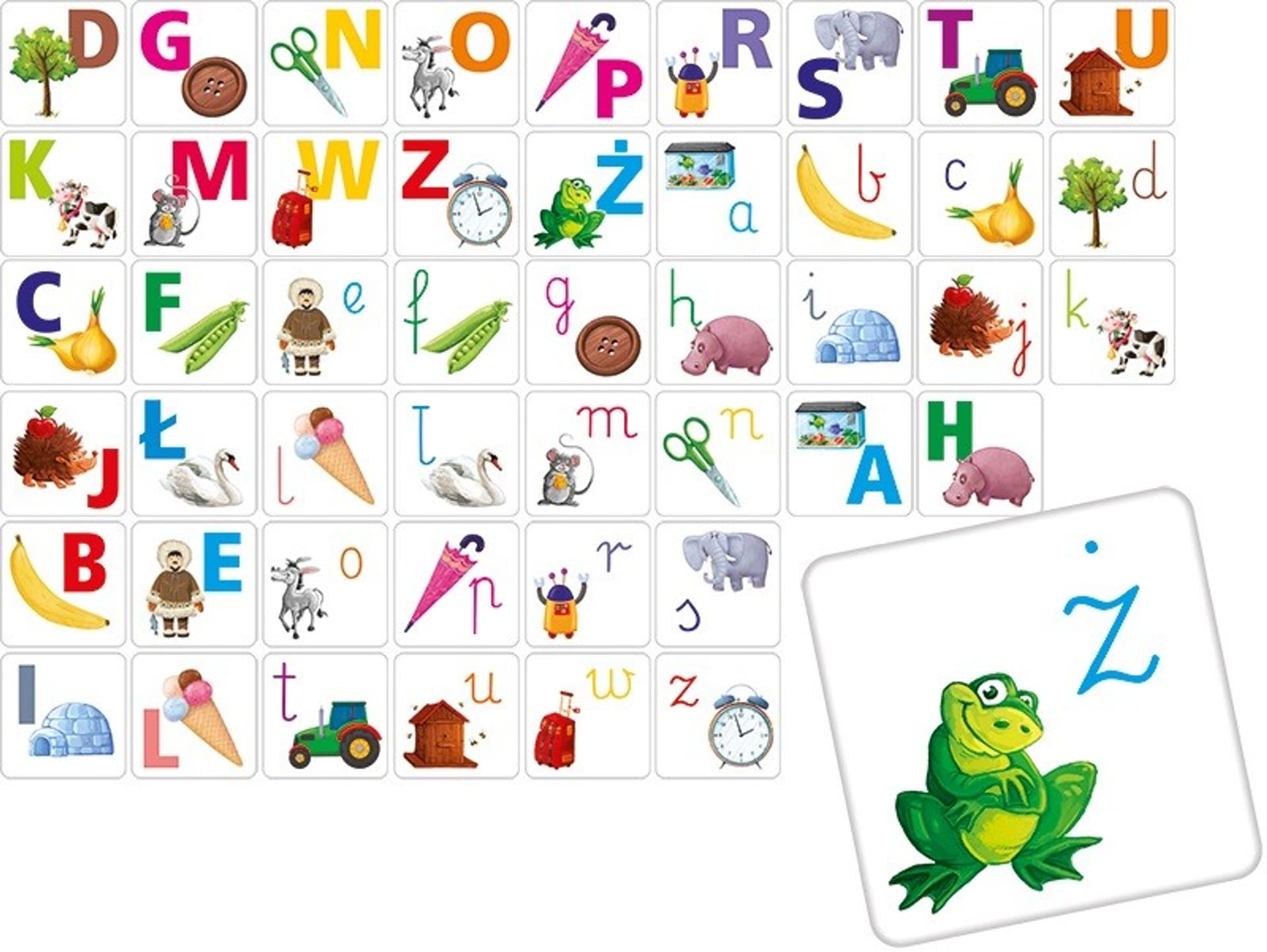 

Gra Memory Literki małe i duże