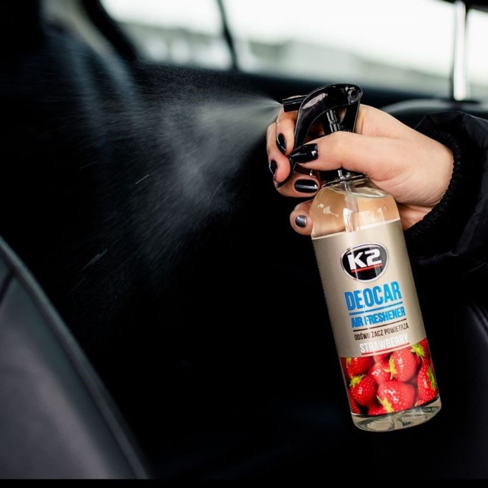 

K2 DEOCAR STRAWBERRY 250ML - odświeżacz powietrza