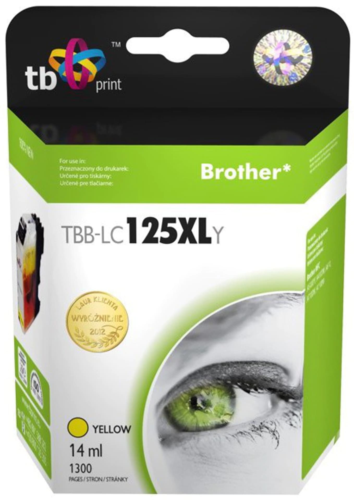 

Tusz do Brother LC125XL TBB-LC125XLY YE