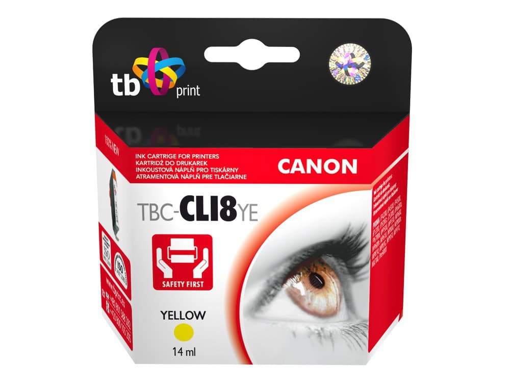 

Wkład TB PRINT TBC-CLI8YE Zamiennik Canon CLI8Y TBC-CLI8YE