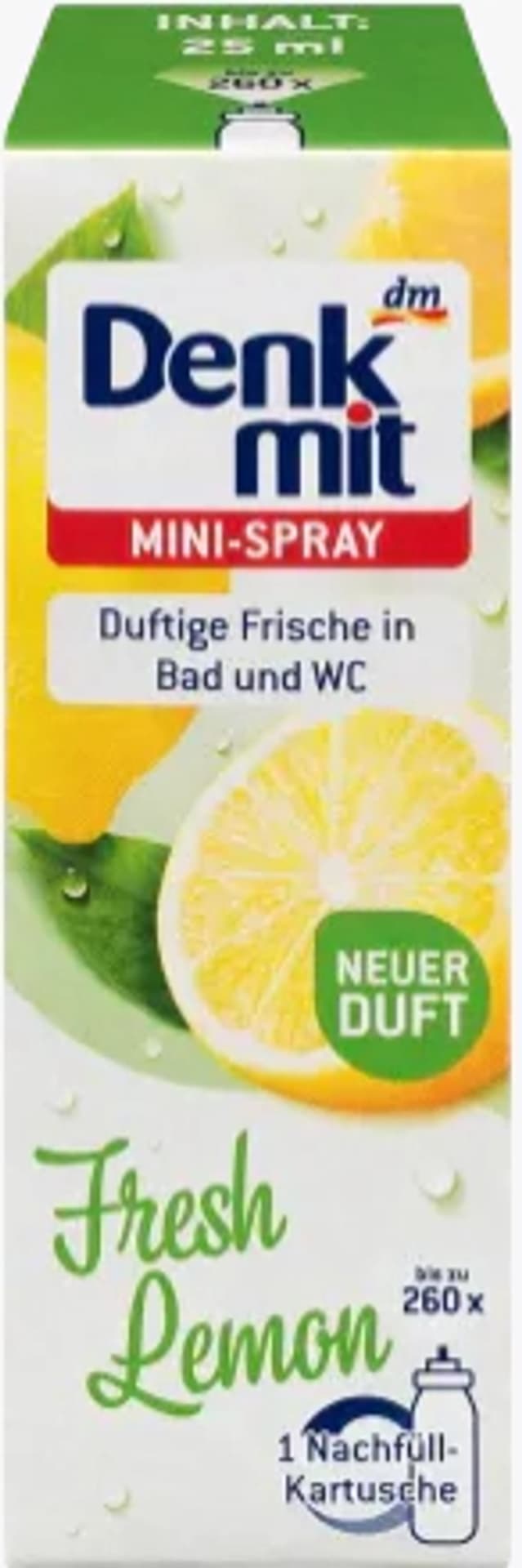 

Denkmit Odświeżacz Powietrza Spray Uzupełniacz Fresh Lemon 25 ml