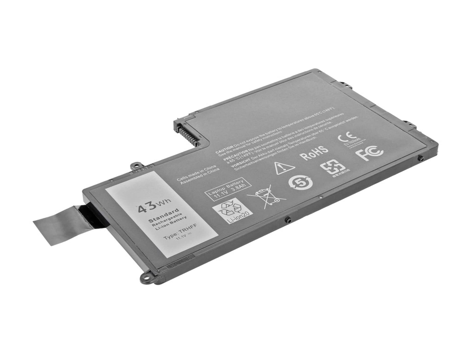 

Bateria do Dell Inspiron 15 (5542), 14 (5445) 3800 mAh (43 Wh) 10.8 - 11.1 Volt, 43 wh) 10.8 - 11.1 vol