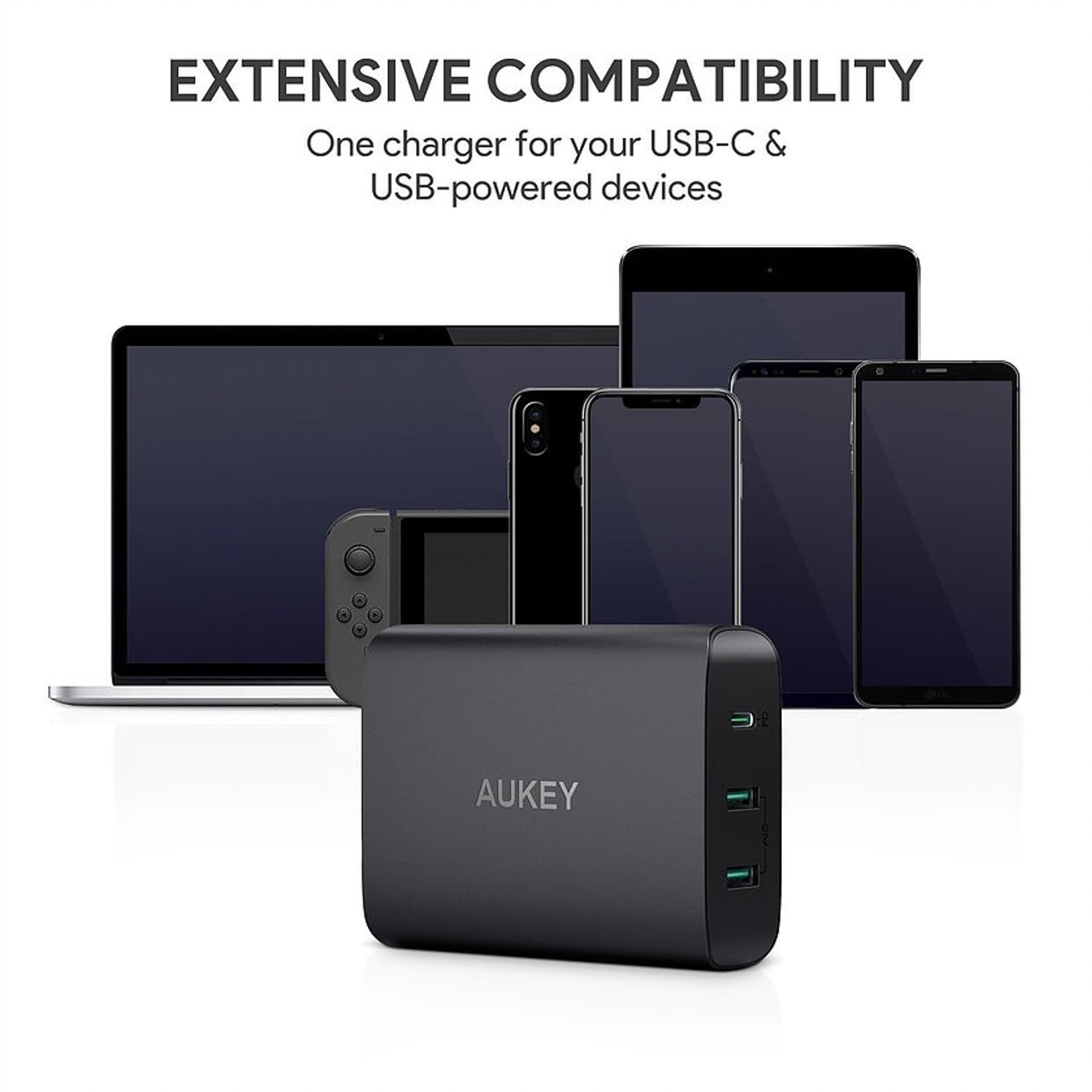 

Ładowarka sieciowa PA-Y12 3xUSB Power Delivery 3.0 7.8A 72W