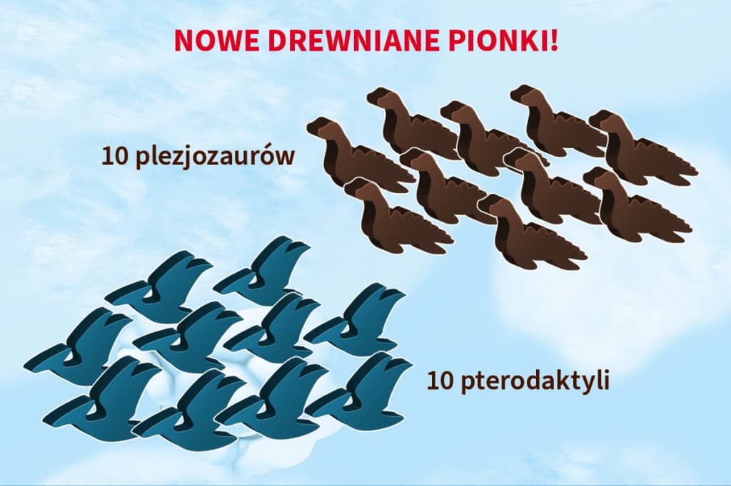 

GRA DRAFTOZAUR - 2 DODATKI PTERODAKTYLE oraz PLEZJOZAURY