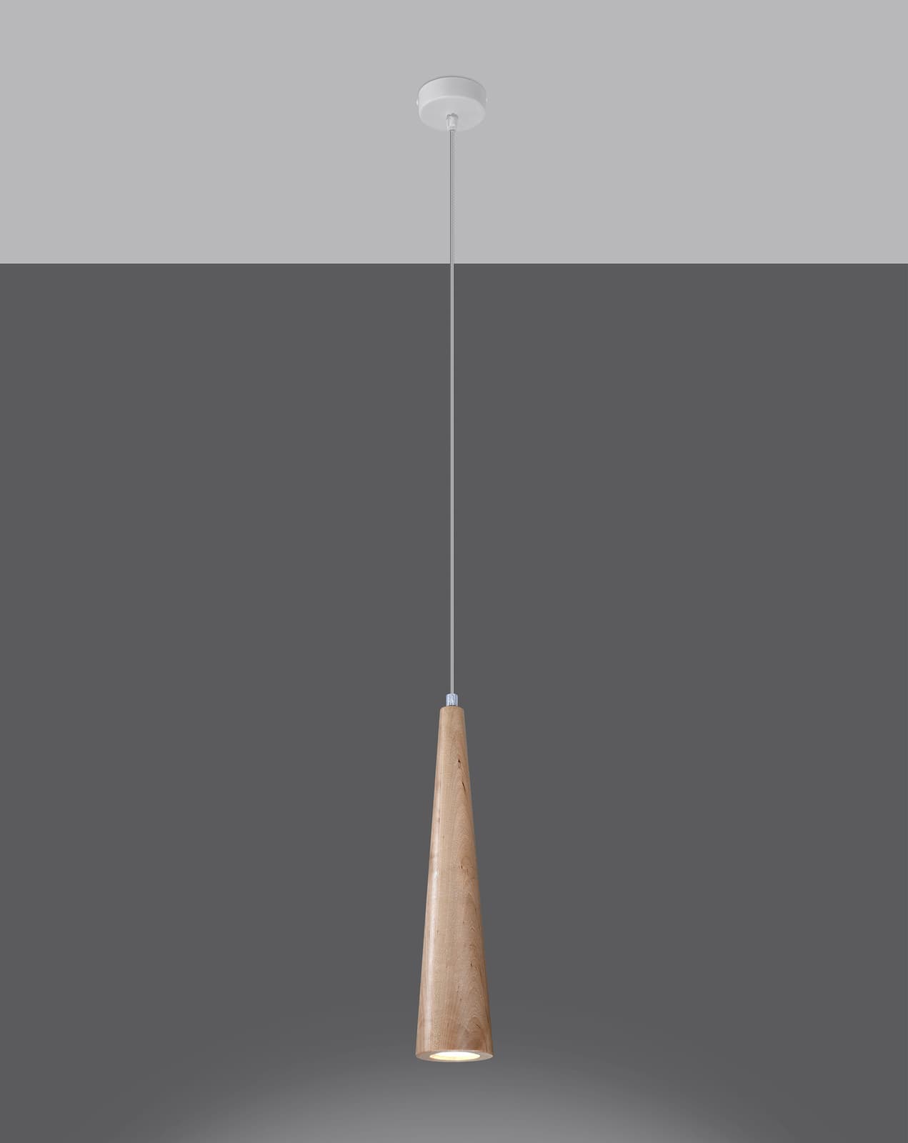 

Lampa wisząca SULA 1 naturalne drewno