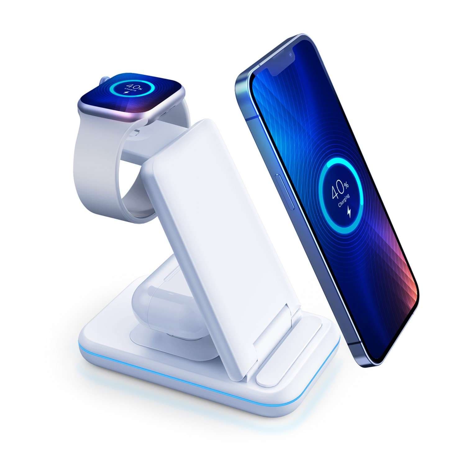 

Ładowarka indukcyna Uchwyt na biurko Stojak biurkowy z ładowaniem QI 3mk Hyper Wireless Charger 3w1 15W