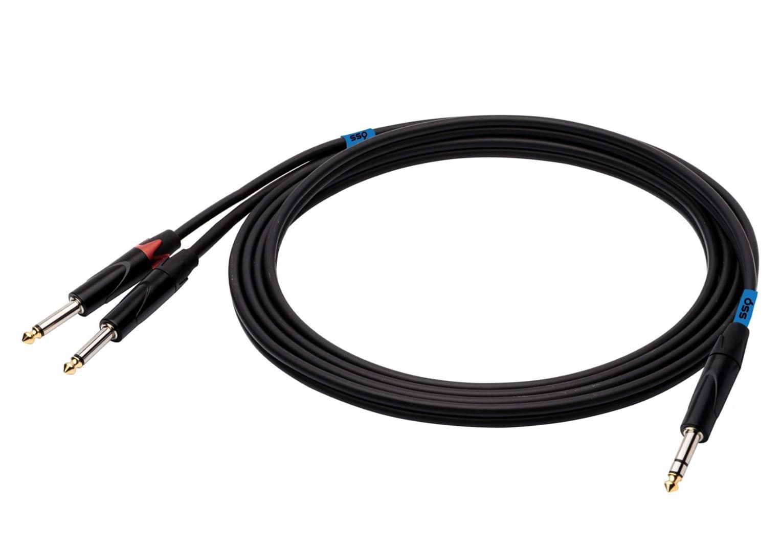 

SSQ JSJM3 - kabel Jack stereo - 2x Jack Mono 3 metrowy