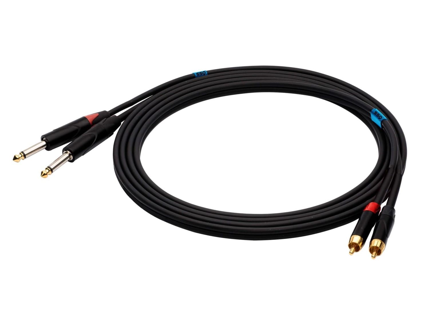 

SSQ RCAJM1 - kabel 1 metrowy 2xRCA- 2x JACK MONO 6,3mm