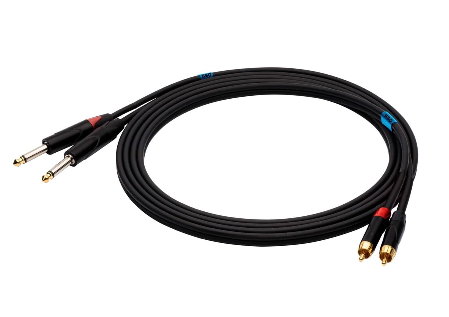 

SSQ RCAJM5 - Kabel 5 metrowy 2xRCA- 2x JACK MONO 6,3mm