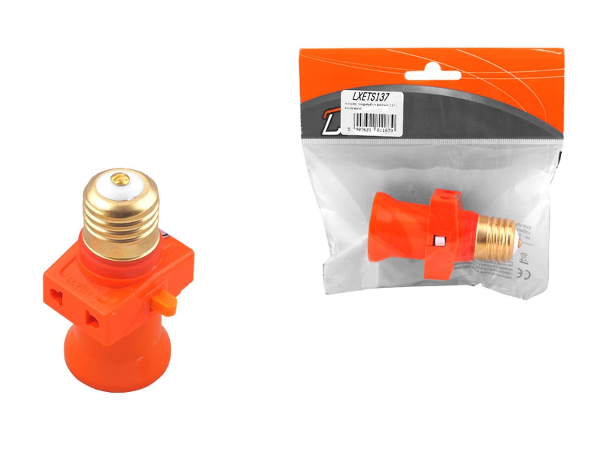 

Adapter rozgałęźnik żarówki E27 (złodziejka). (1LM)