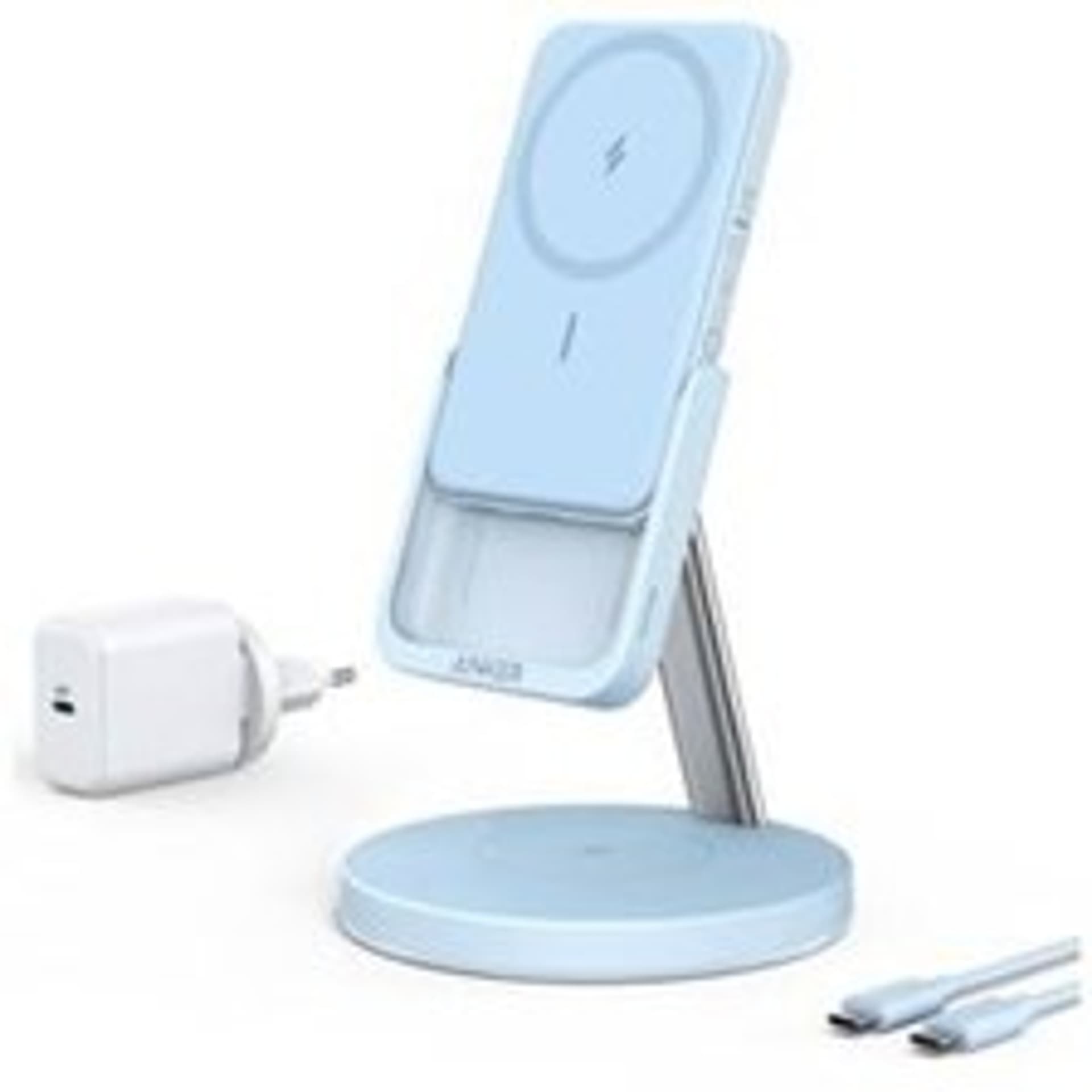 

Ładowarka PowerWave MagGo 2-w-1 + 5000 mAh Niebieski