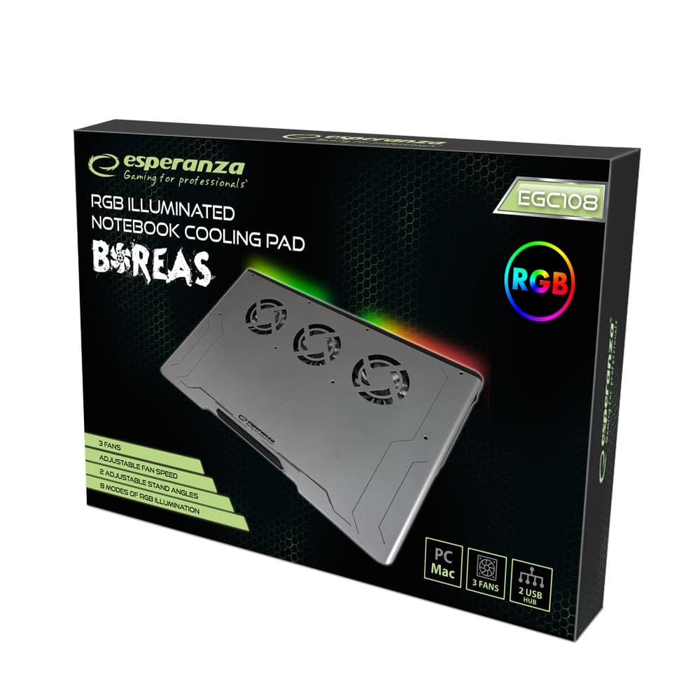 

Podstawka chłodząca gaming RGB Boreas