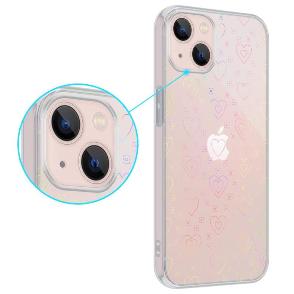 

Etui XIAOMI REDMI 10C Luminous Hearts Case Holograficzne Serca transparentne