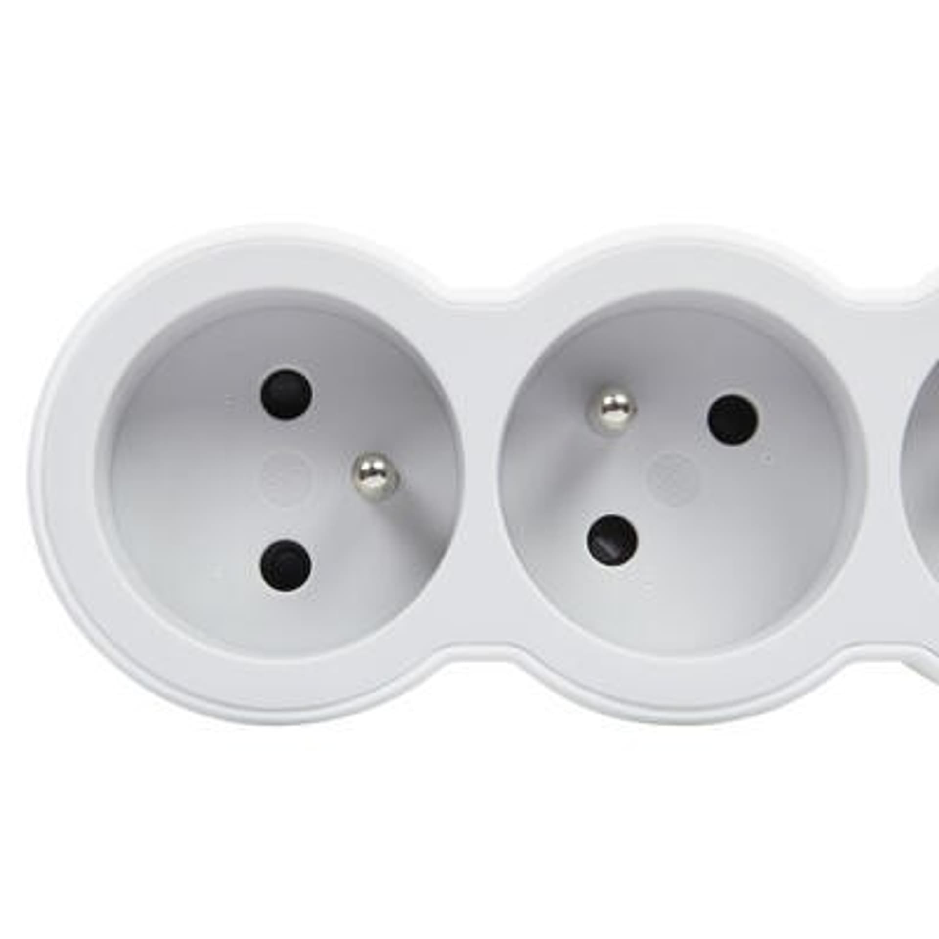 

Przedłużacz standard 3x2P+Z 3m biało-szary