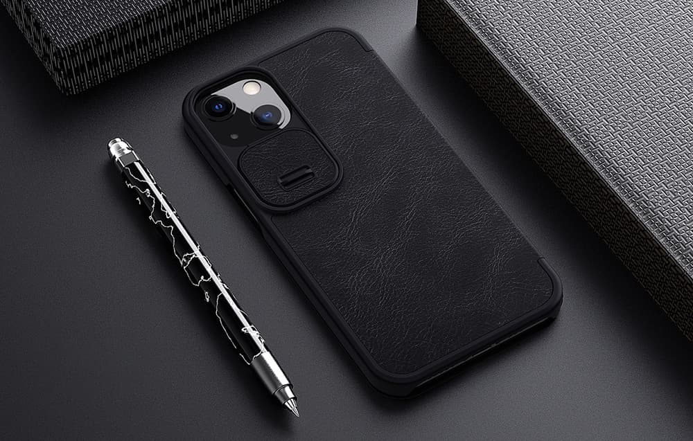 

Etui skórzane Nillkin Qin Pro Leather Case do iPhone 13 (czarne)