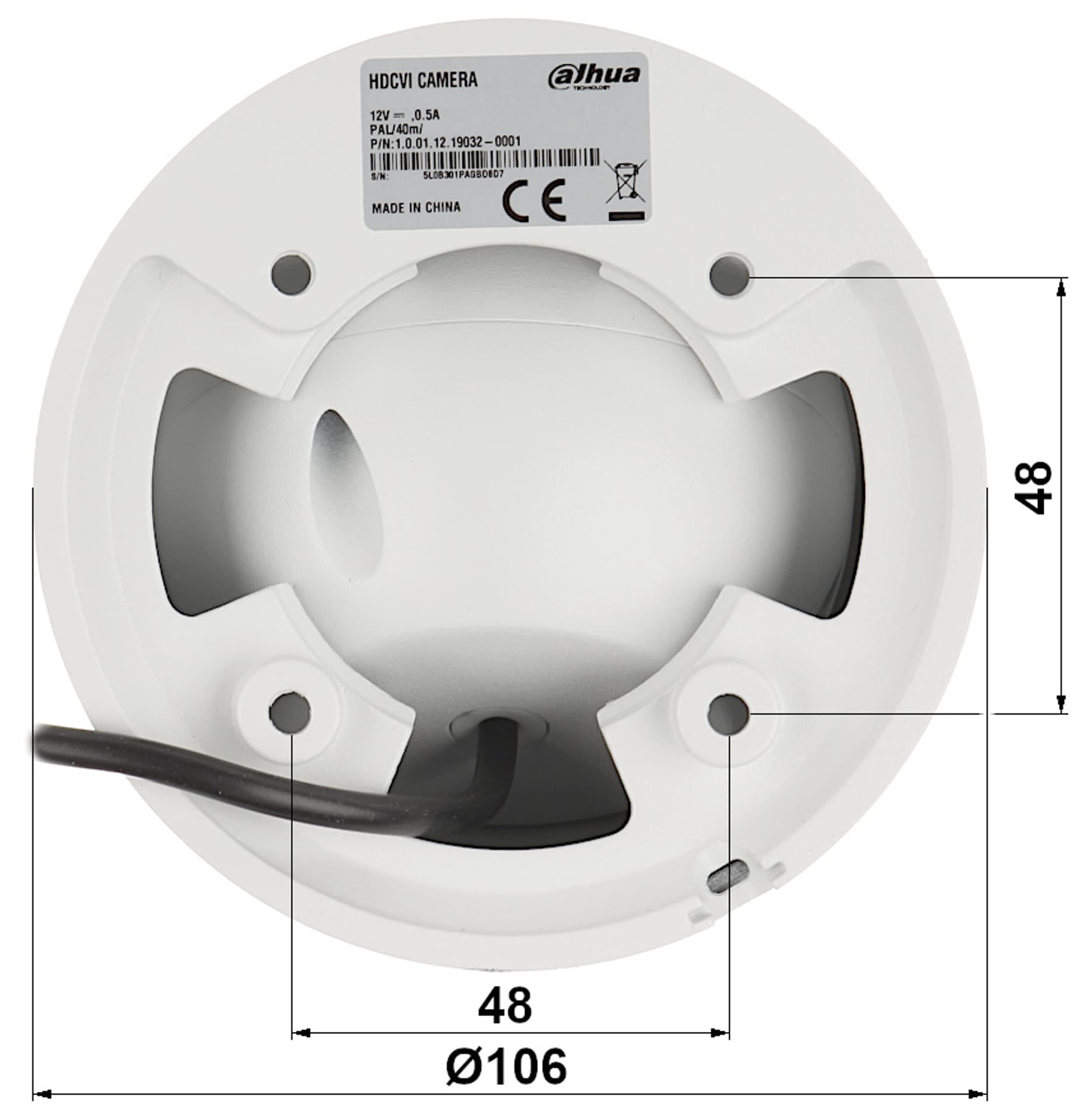 

KAMERA AHD, HD-CVI, HD-TVI, CVBS HAC-HDW1809T-A-LED-0280B Full-Color - 8.3 Mpx 2.8 mm DAHUA