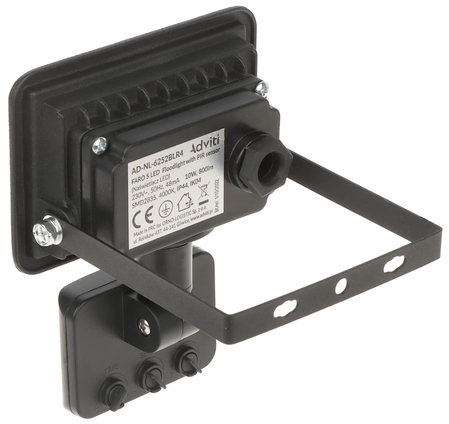 

REFLEKTOR LED Z CZUJNIKIEM RUCHU AD-NL-6252BLR4 ADVITI