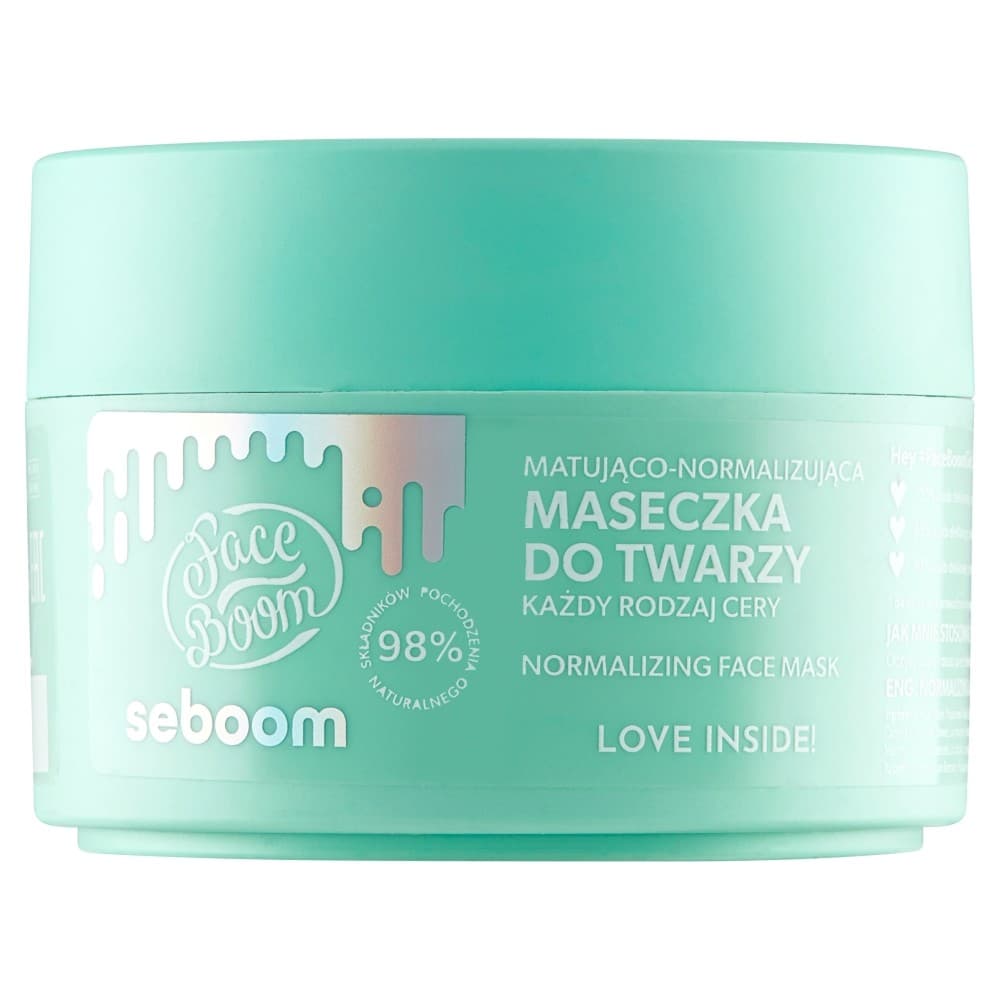 

Face Boom Seboom Matująco-normalizująca Maseczka do twarzy - każdy rodzaj cery 45g