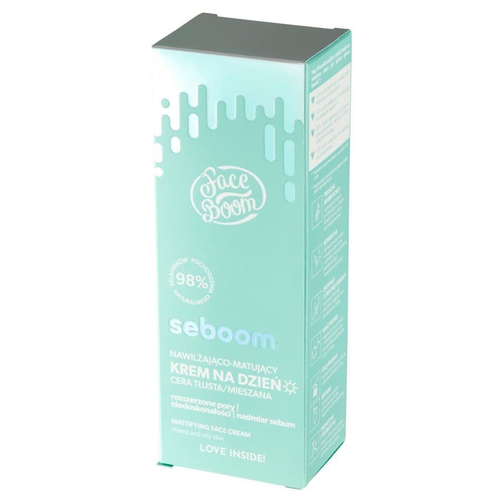 

Face Boom Seboom Nawilżająco-Matujący Krem na dzień - cera tłusta i mieszana 50ml
