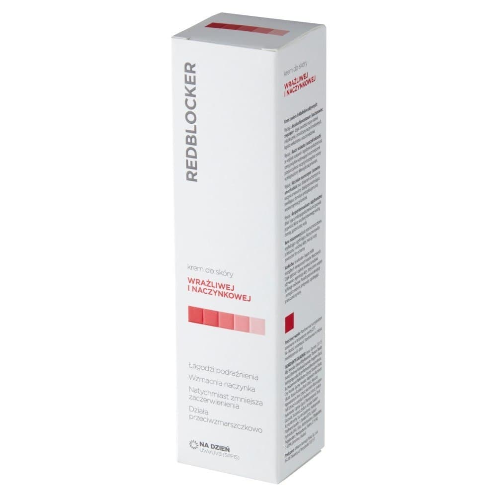 

REDBLOCKER Krem do skóry wrażliwej i naczynkowej SPF15 na dzień 50ml