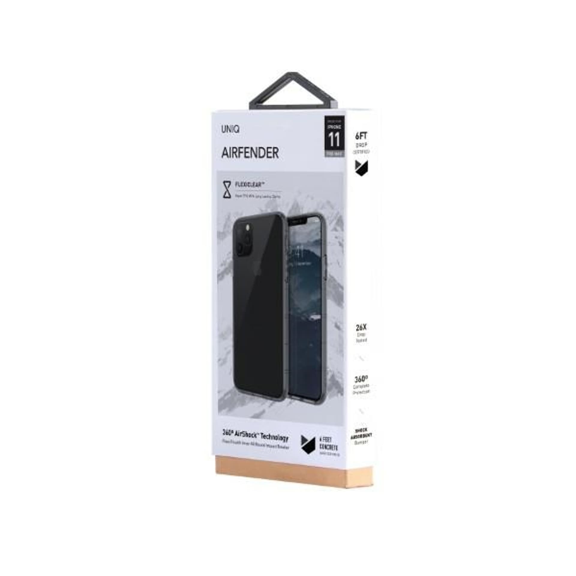 

UNIQ etui Air Fender iPhone 11 Pro Max szary/smoked grey tinted