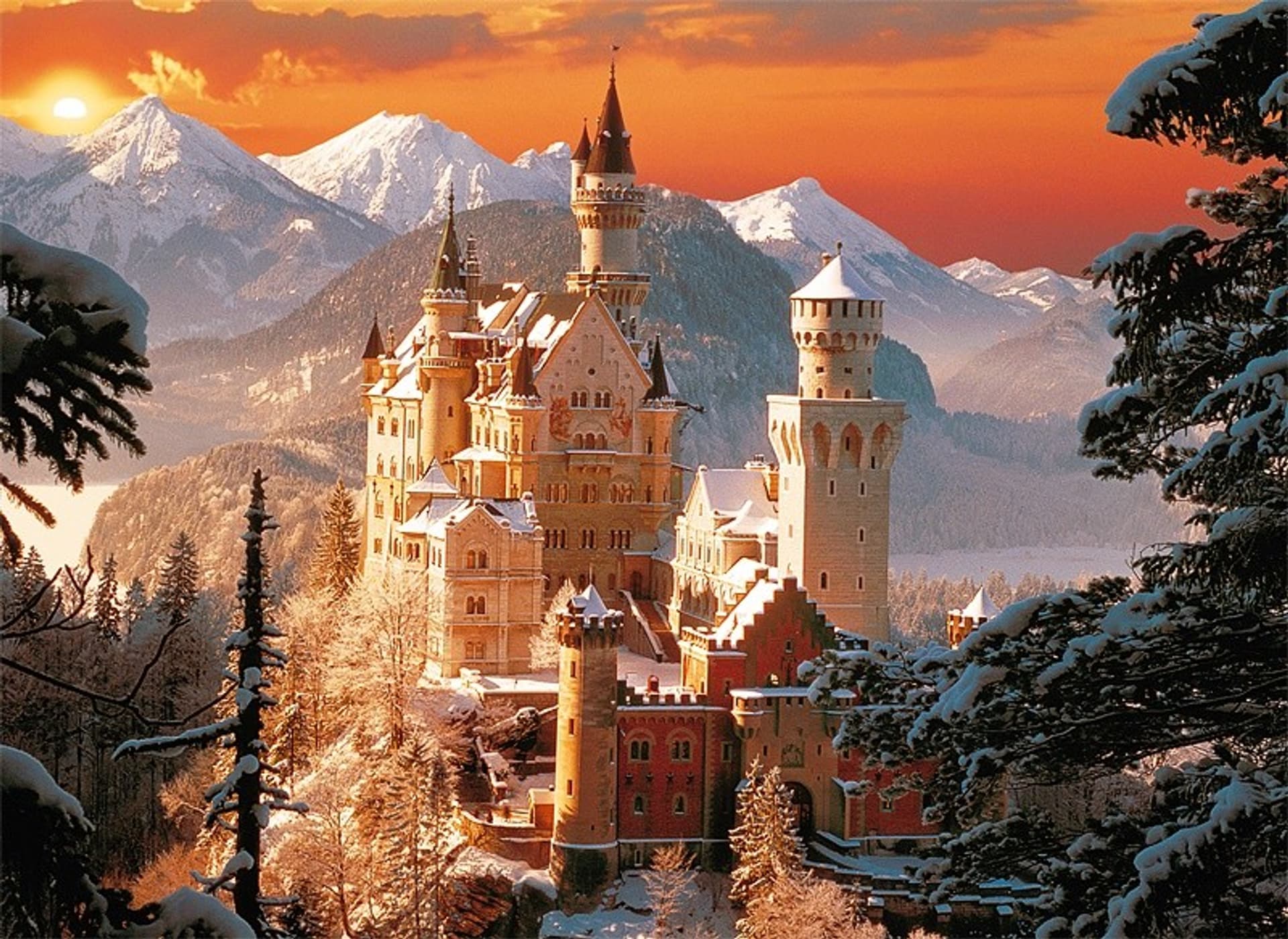 

3000 elementów, Zamek Neuschwanstein Zimą