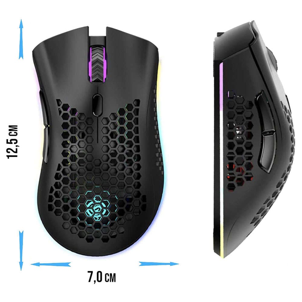 

Myszka gamingowa mysz bezprzewodowa do laptopa PC Defender GM-709L Warlock podświetlana RGB LED