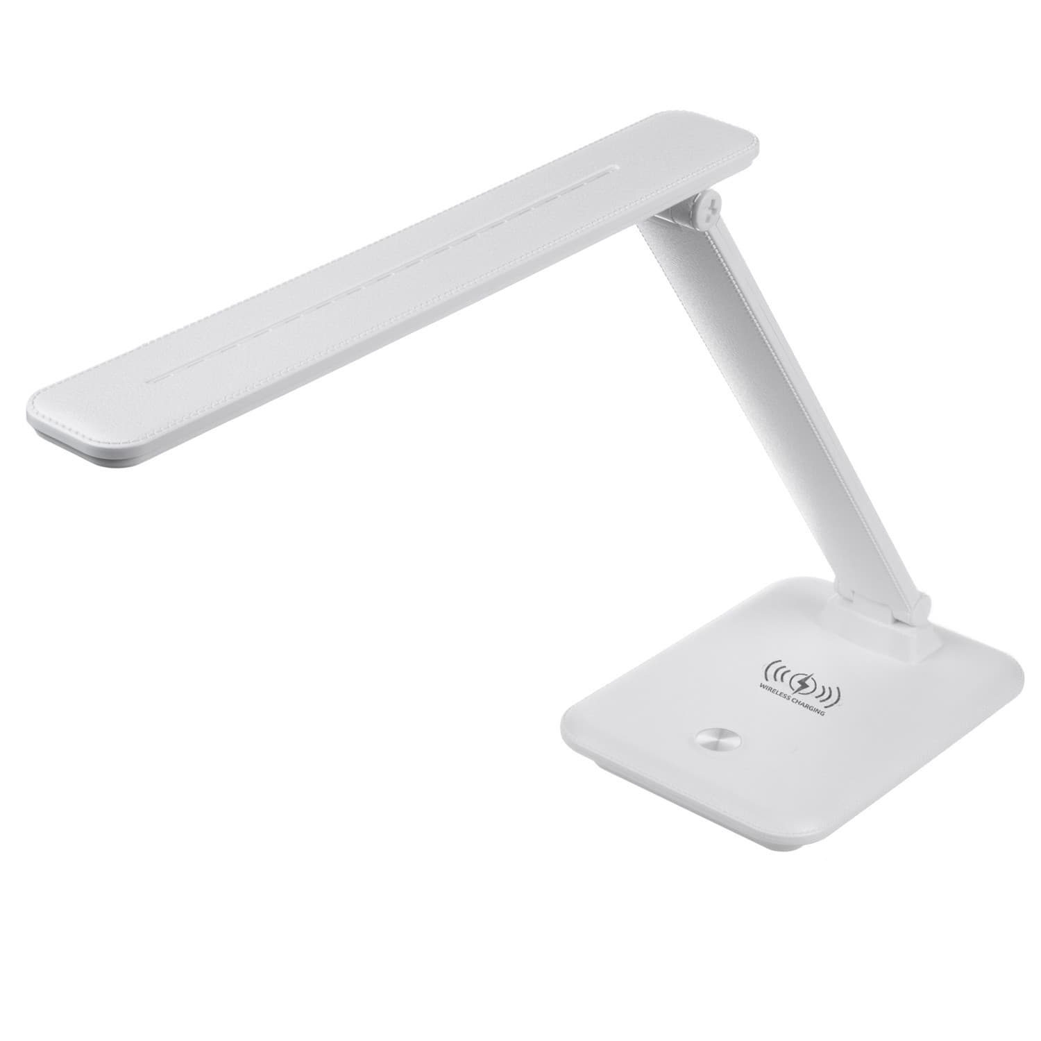 

Lampka biurkowa LED Maclean, max. 9W, 220-240V AC, możliwość zmiany barwy, ściemnialna, ładowarka bezprz., 450lm, MCE616 W