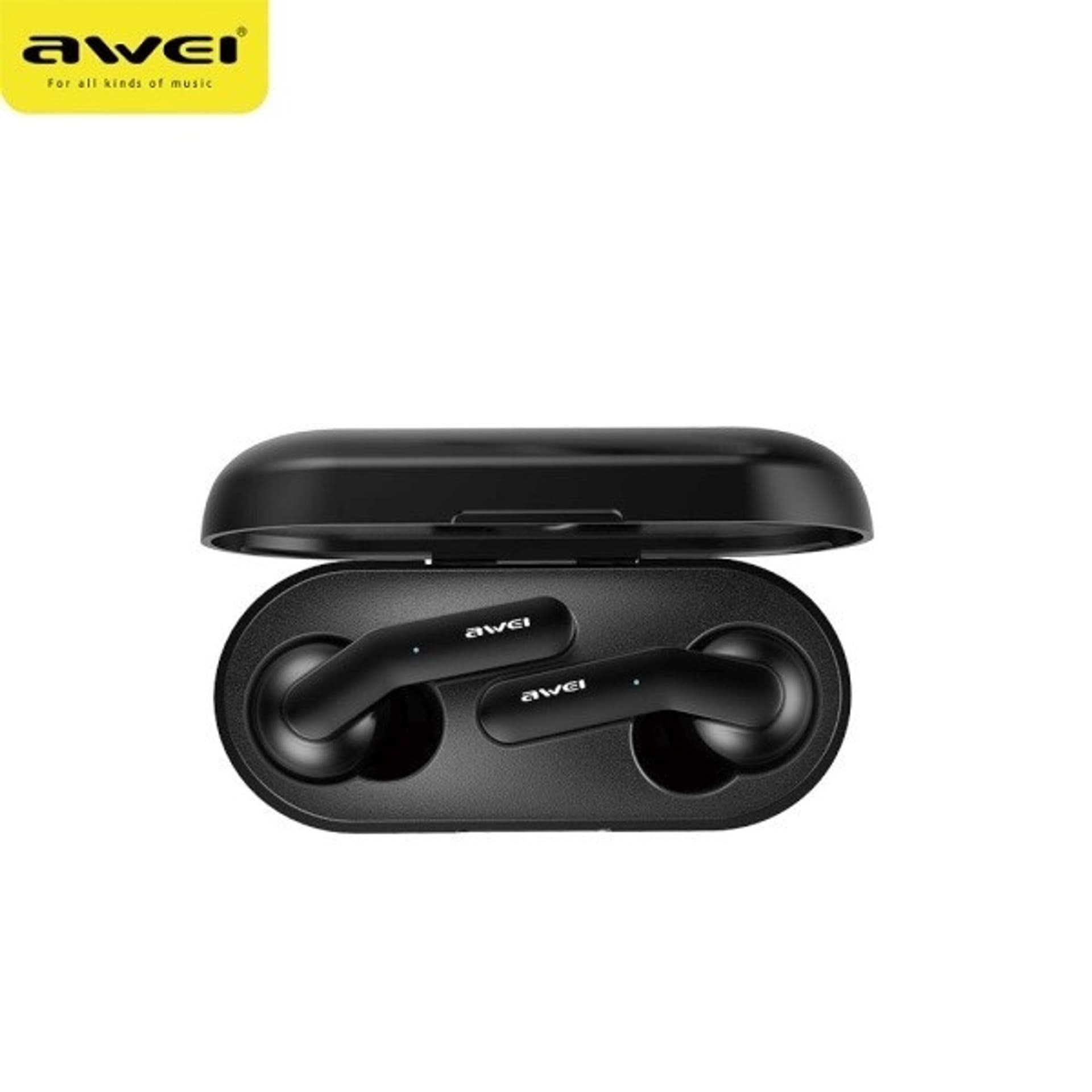 

AWEI słuchawki Bluetooth 5.0 T10C TWS + stacja dokująca czarny/black