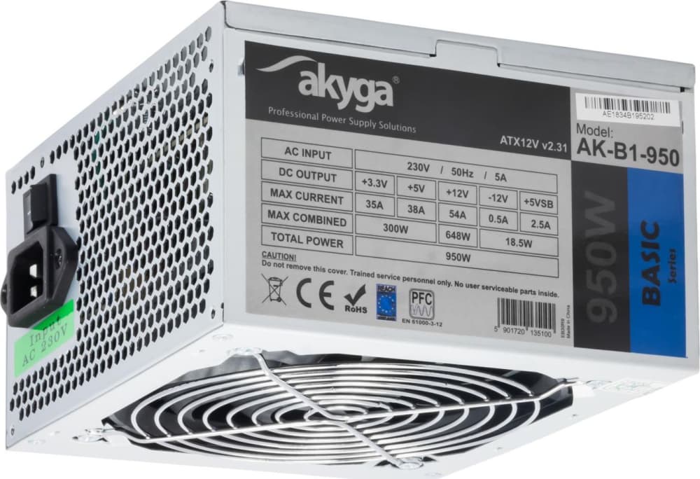 

Zasilacz PC AKYGA 950W AK-B1-950