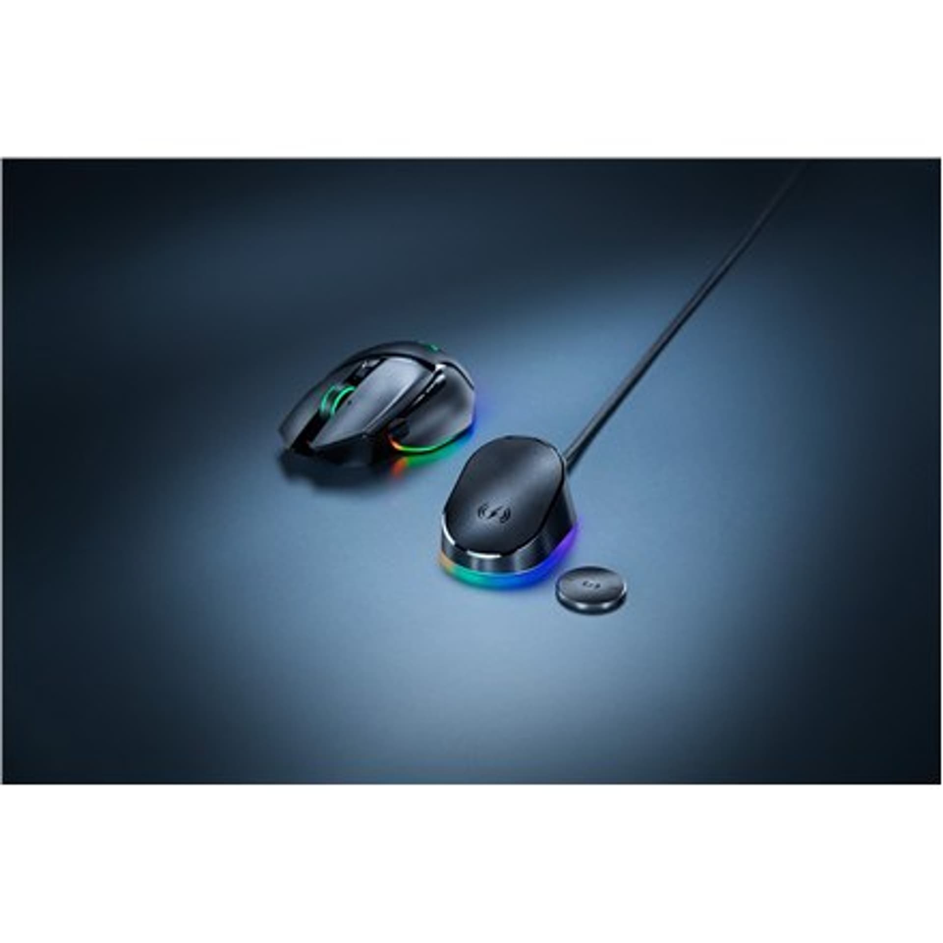 

Razer Mouse Dock Pro + Wireless Charging Puck Bundle światło LED RGB, USB, bezprzewodowy, czarny
