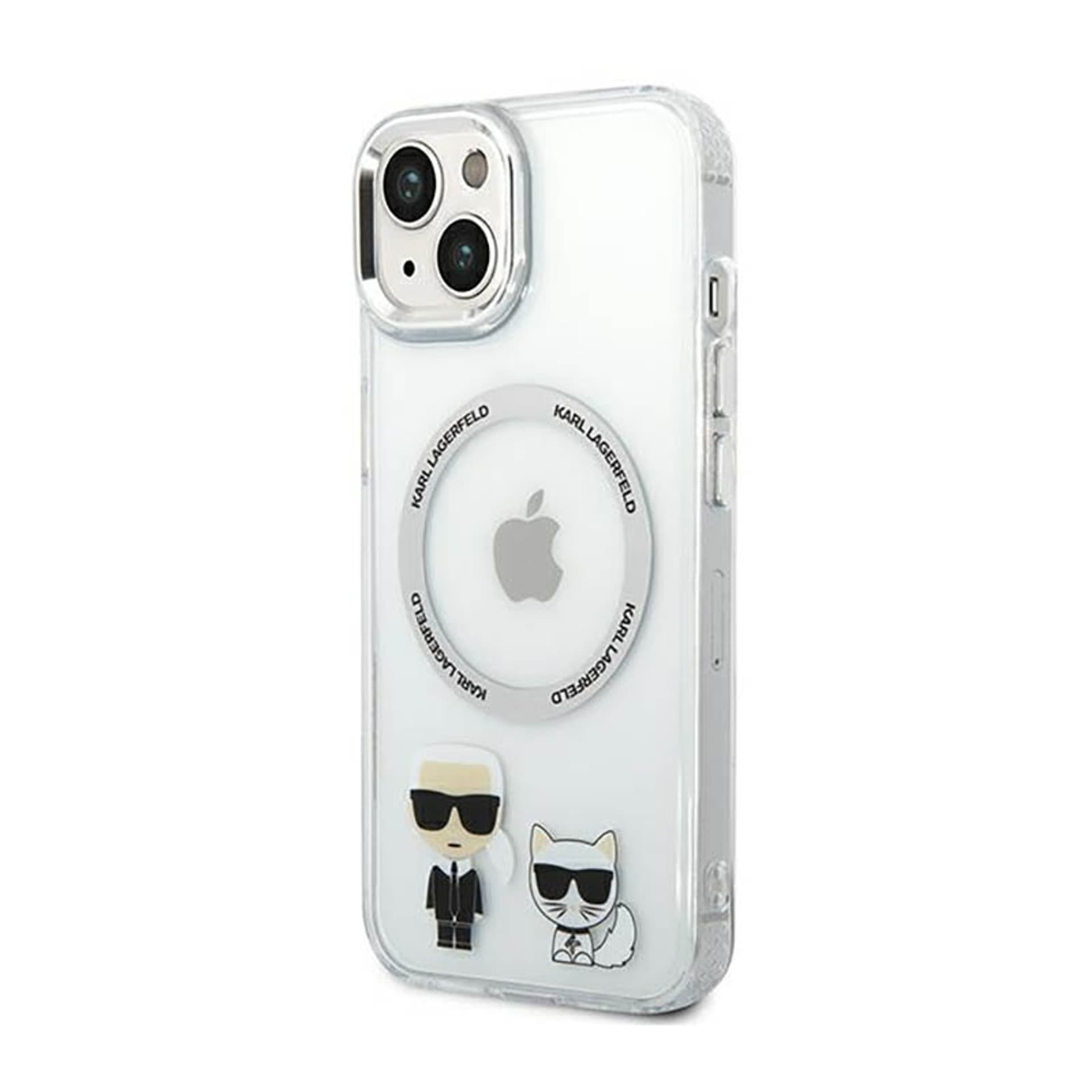 

Karl Lagerfeld Karl&Choupette Aluminium MagSafe - Etui iPhone 14 Plus (przezroczysty)