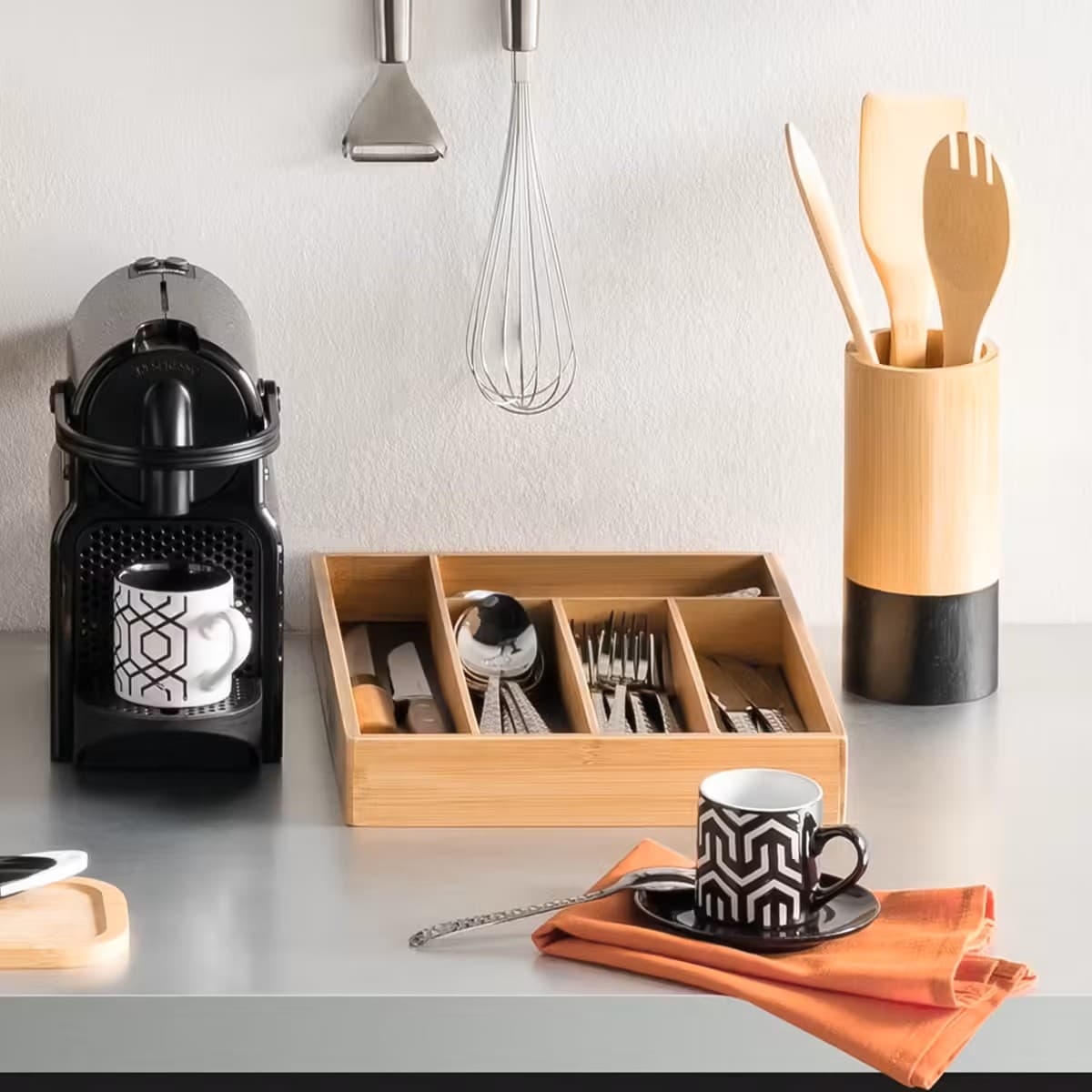 

Bambusowy organizer do szuflady 34x25 cm