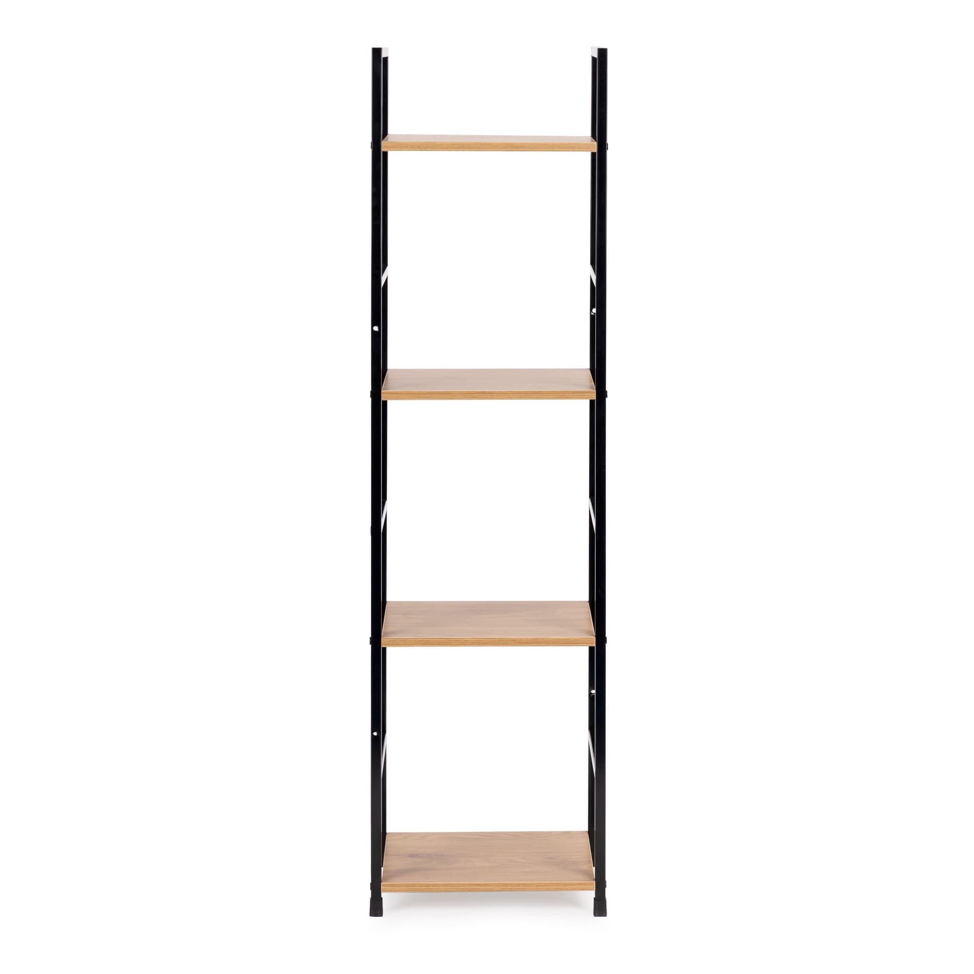 

Regał drewniany nowoczesny metalowa rama LOFT 4 półki
